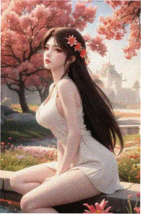 星轨下的机械少女动漫女孩海报